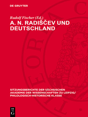 cover image of A. N. Radiščev und Deutschland